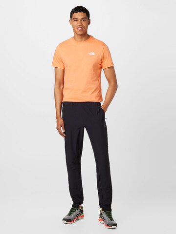 THE NORTH FACE Regular fit Тениска 'Simple Dome' в оранжево