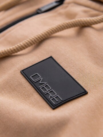 Ombre Sweat jacket in Beige