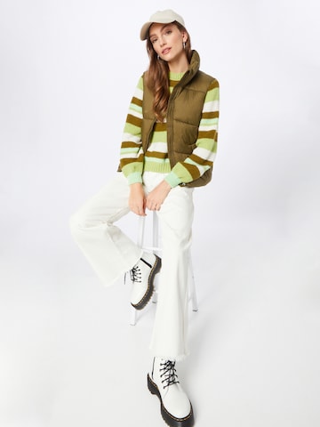 PIECES - Pullover 'Karmen' em verde