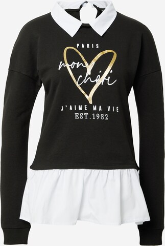 Dorothy Perkins Sweatshirt in Black: front