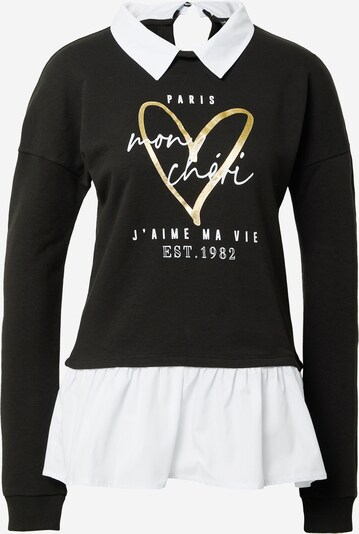 Dorothy Perkins Sweatshirt in gold / schwarz / weiß, Produktansicht