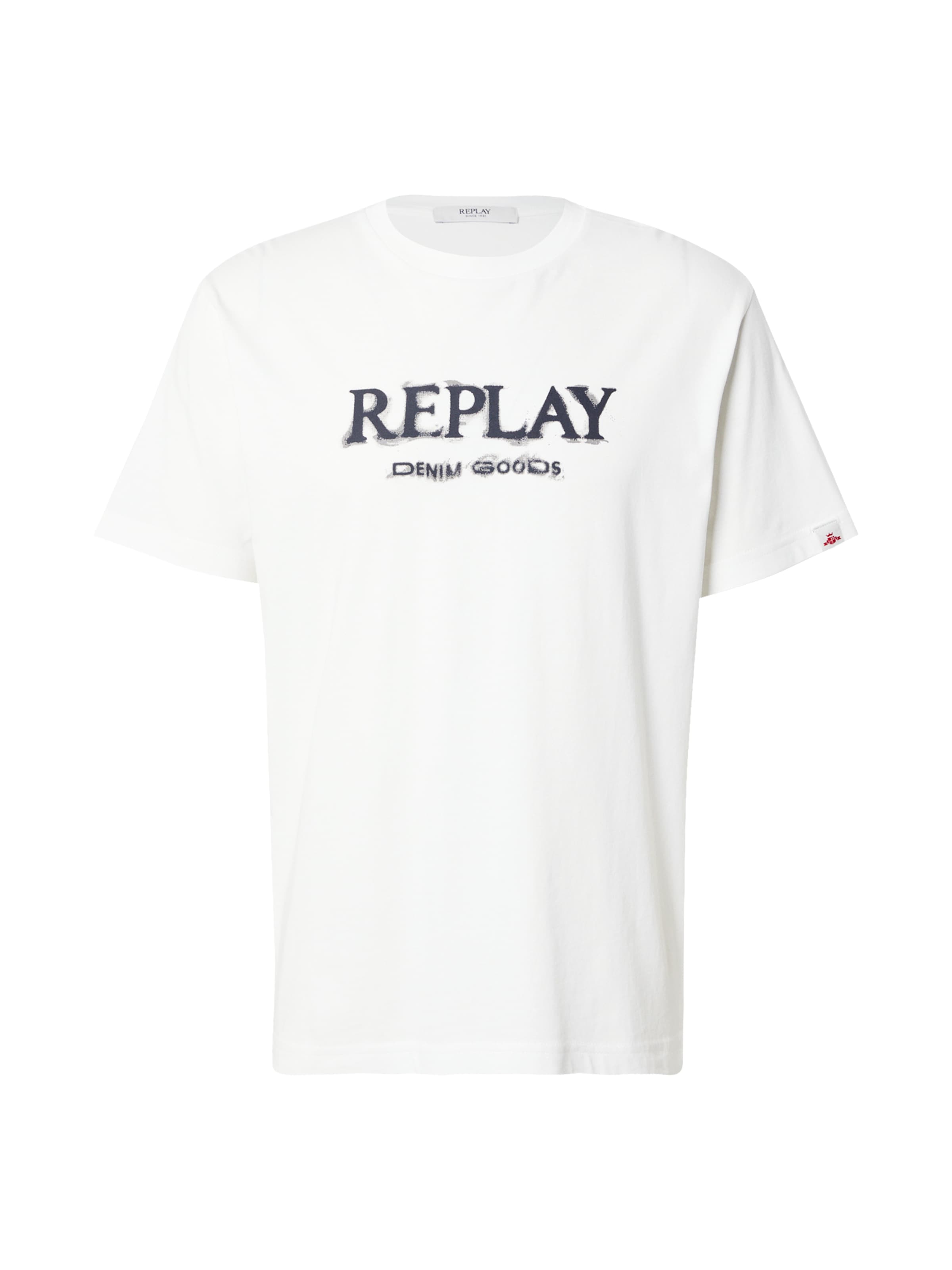 REPLAY Tričko – bílá: přední strana