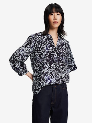 ESPRIT Blouse in Blauw: voorkant