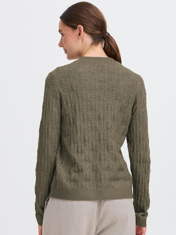 Oxmo Gebreid vest 'Sinva'' in Groen