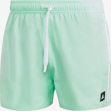 ADIDAS SPORTSWEAR Athletic Swim Trunks in Green: front