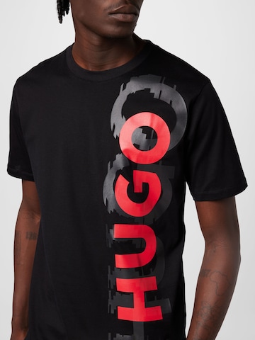 HUGO Red - Camiseta 'Dansovino' en negro