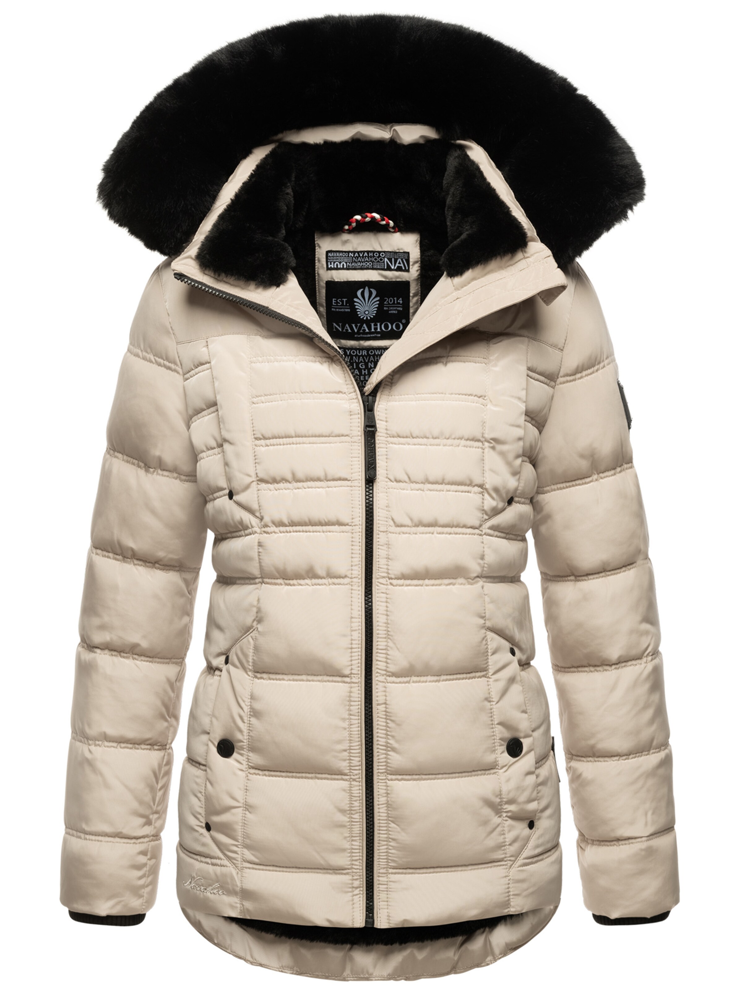 NAVAHOO Winter Jacket 'Lissandraa' in Beige