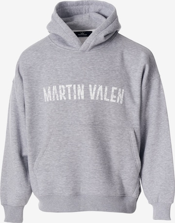 Sweat-shirt MARTIN VALEN en gris : devant