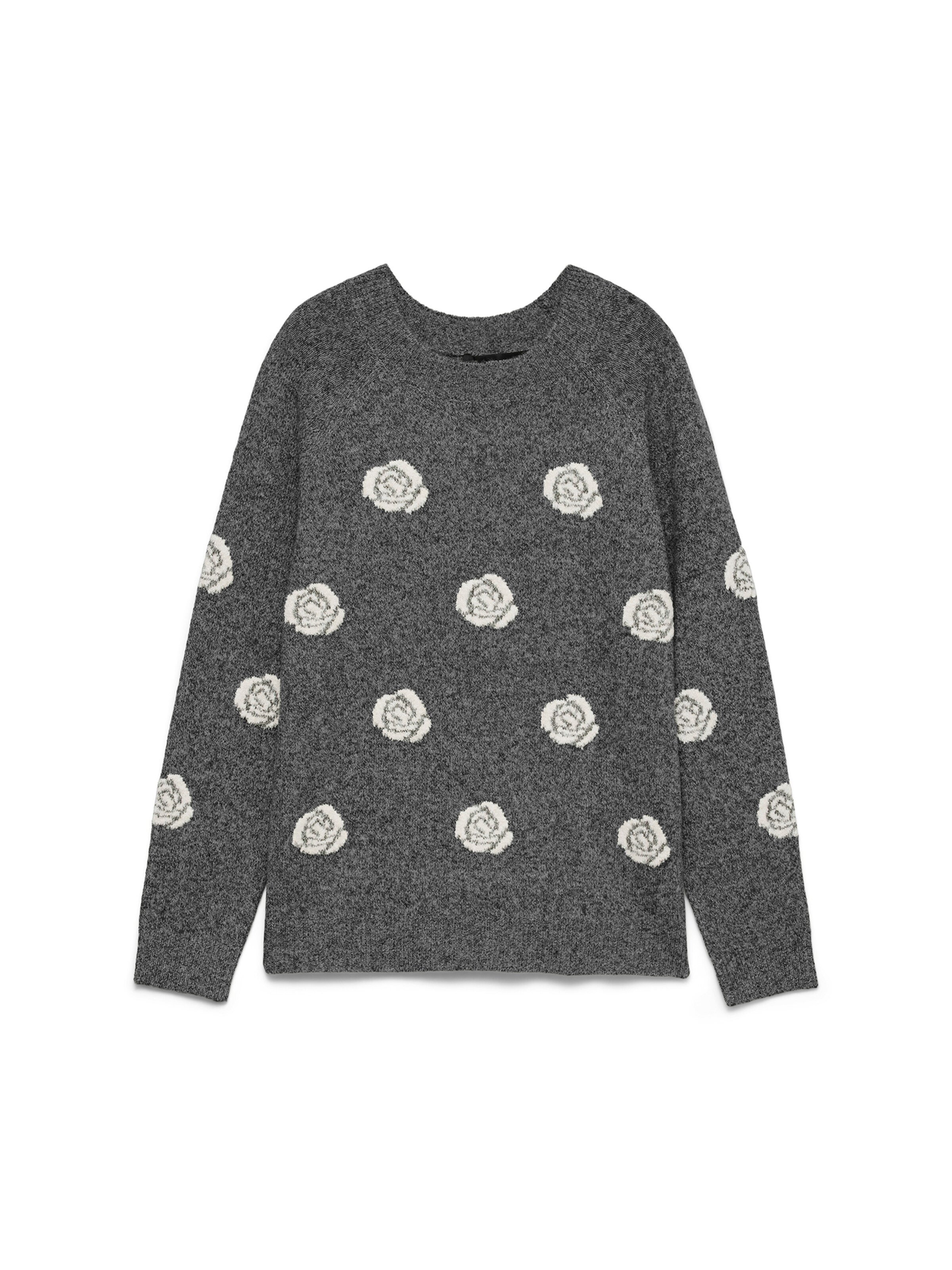 VERO MODA Sweater 'VMDOFFY' in XS in Cream / Graphite, Item view