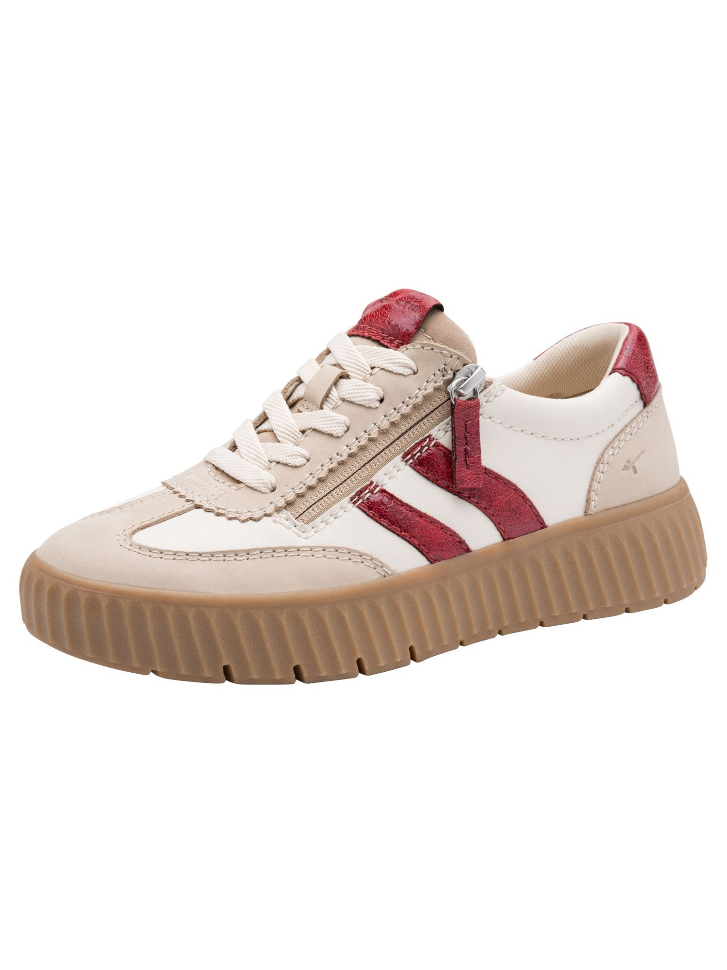 Tamaris Platform trainers in Beige: front