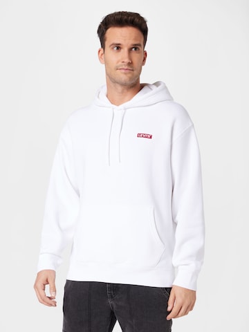 LEVI'S ® - Sweatshirt 'Relaxed Baby Tab Hoodie' em branco: frente