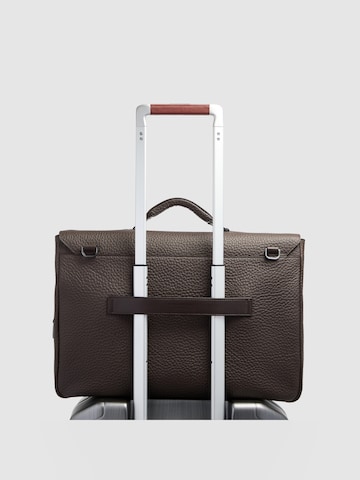 Sac d’ordinateur portable Piquadro en marron
