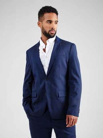 Calvin Klein - Ajuste estrecho Chaqueta tipo saco para negocios en azul: frente