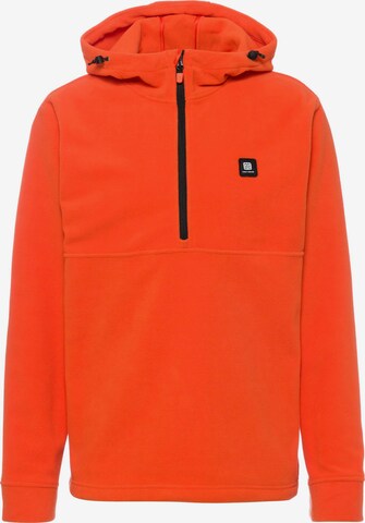 MAUI WOWIE Athletic Fleece Jacket in Orange: front