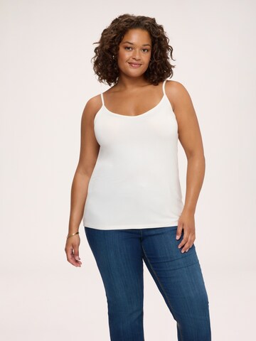Fiorella Rubino Top in Wit: voorkant