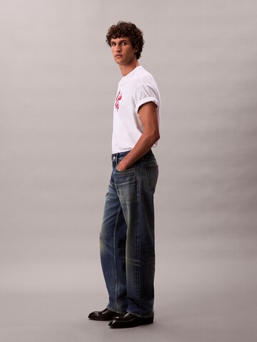 Calvin Klein Jeans T-shirt i vit