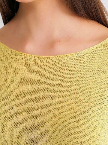Pullover di MixRay in giallo