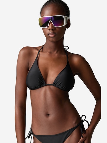 Bogner Fire + Ice Triangle Bikini Top 'Gabi' in Black: front