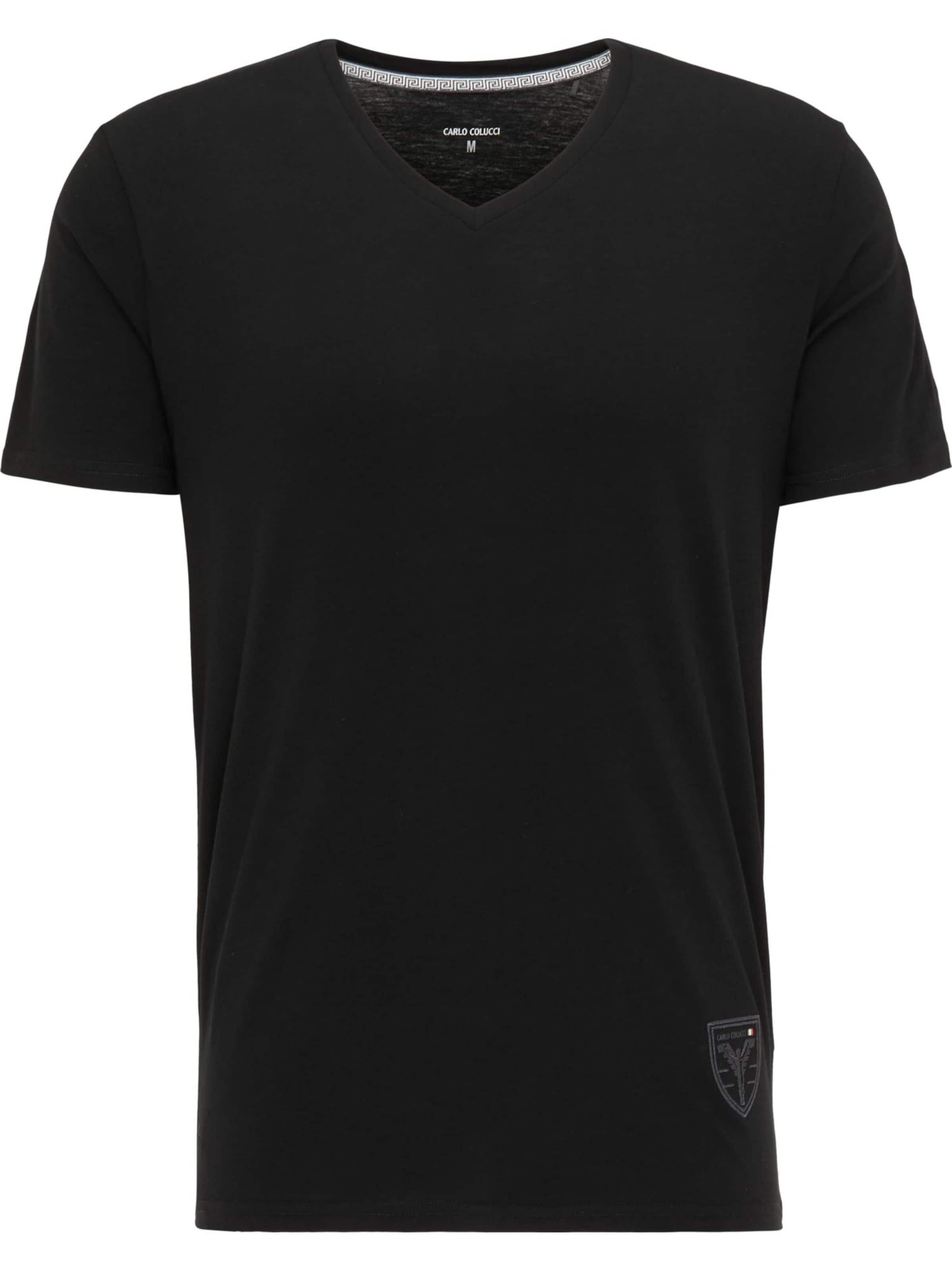 Carlo Colucci Shirt ' Cavallari ' in Black: front