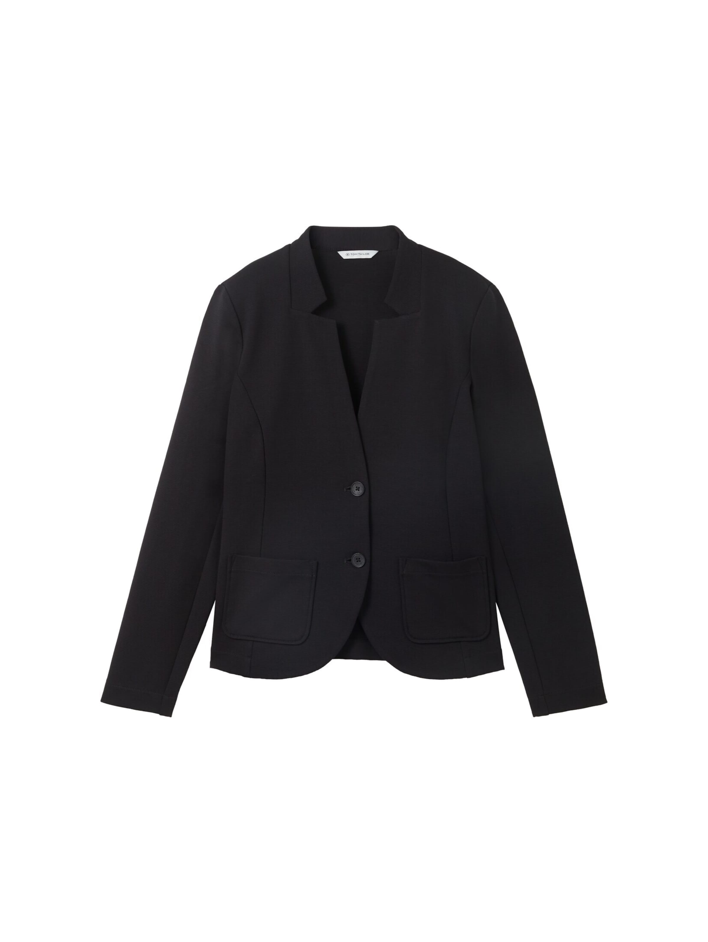 Blazer TOM TAILOR en noir : devant
