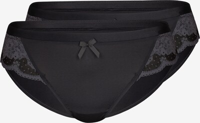 sassa Slip 'WINTER TIME' en gris / noir, Vue avec produit