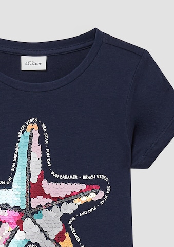 T-Shirt s.Oliver en bleu