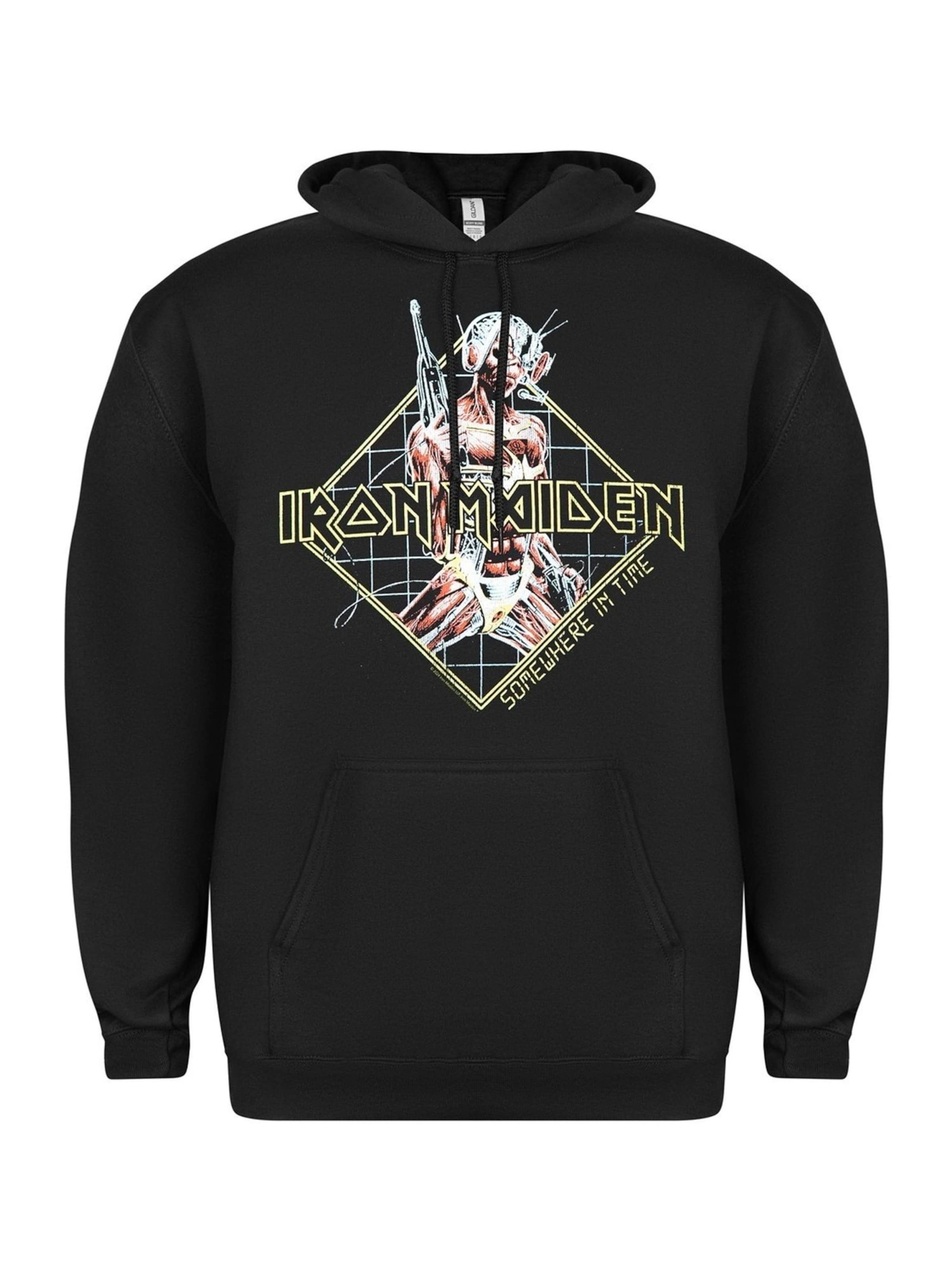 Iron Maiden Sweatshirt 'Somewhere In Time' i svart: framsida