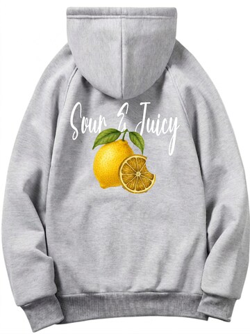 RMK Sweatshirt 'Sour & Juicy'‌‌‌‌‌‌ in Grau: Vorderseite