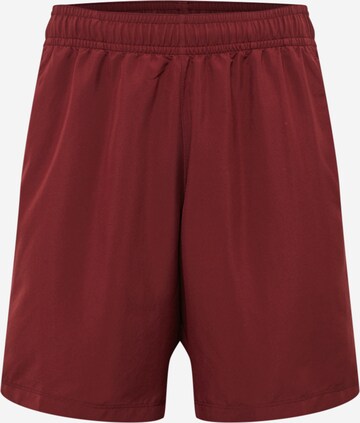 UNDER ARMOUR Workout Pants in Red: front