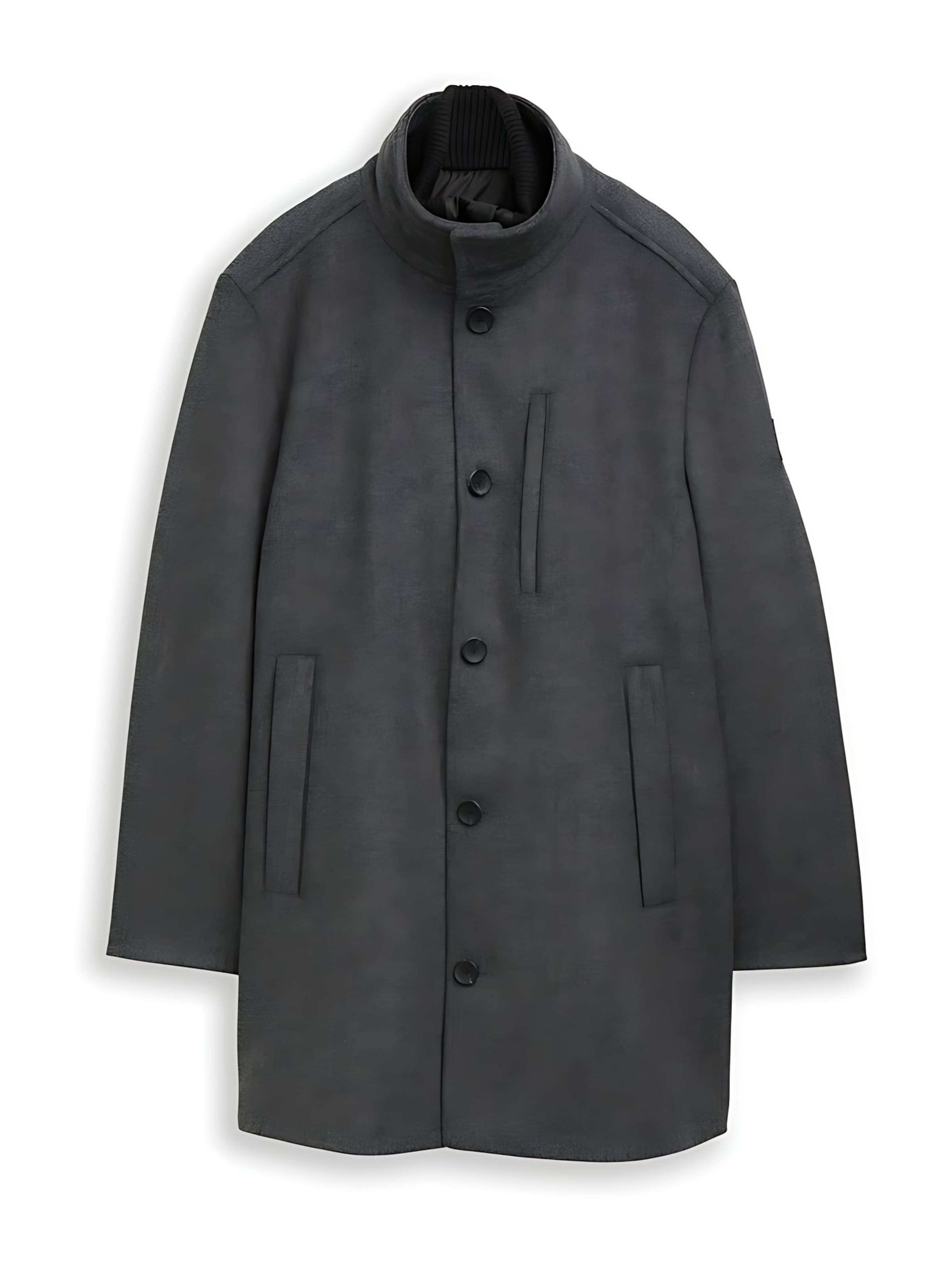 TOM TAILOR DENIM Übergangsjacke in Grau: Vorderseite