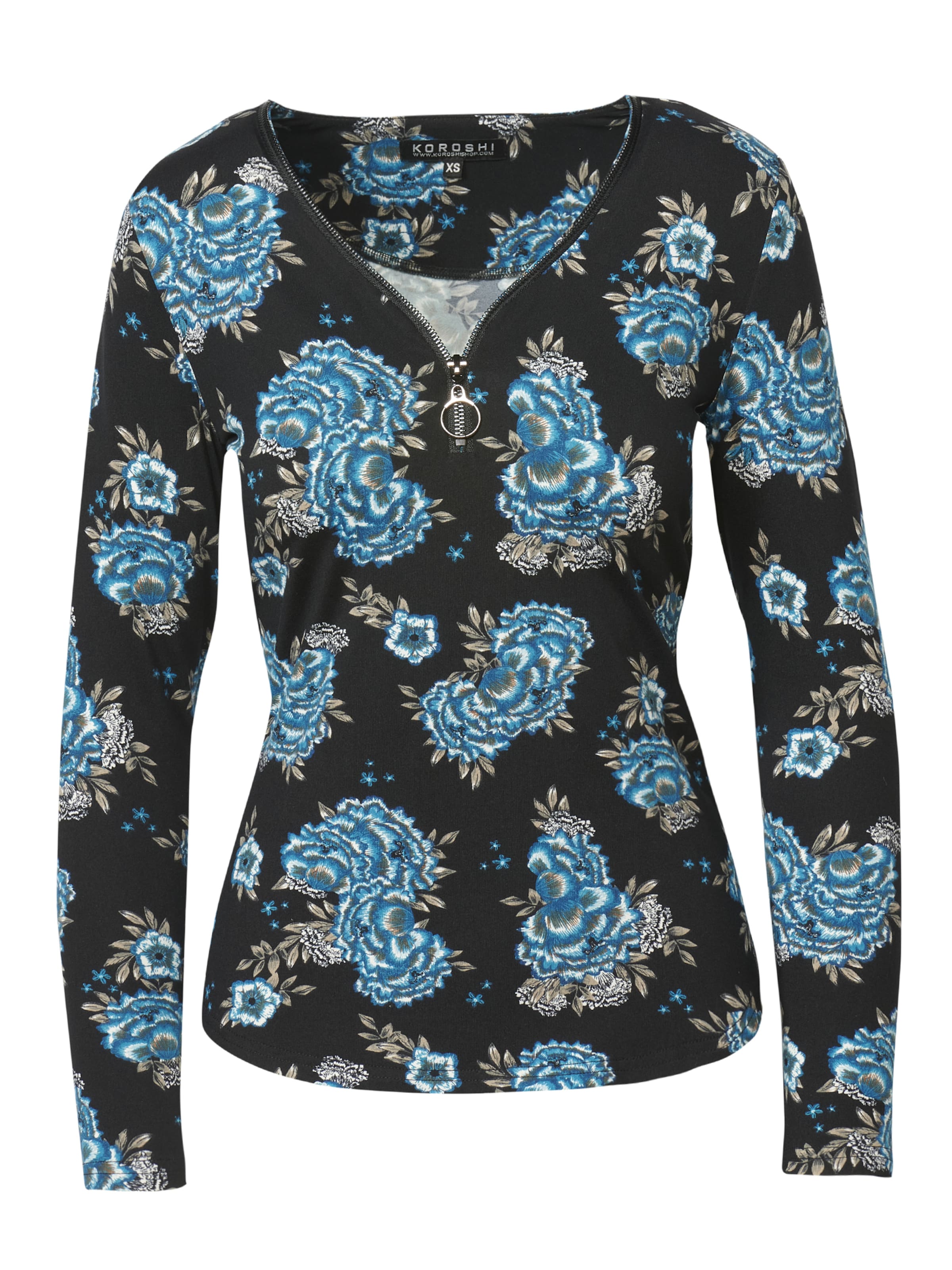 T-shirt KOROSHI en noir : devant