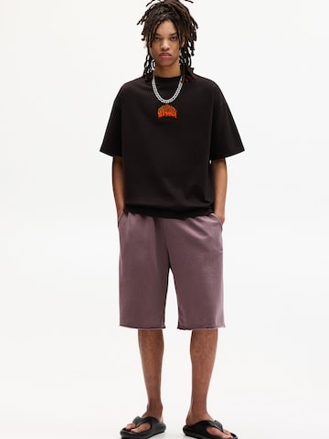 Pull&Bear Shirt 'STWD' in Black