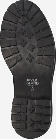 River Island Ниски ботуши с връзки в черно
