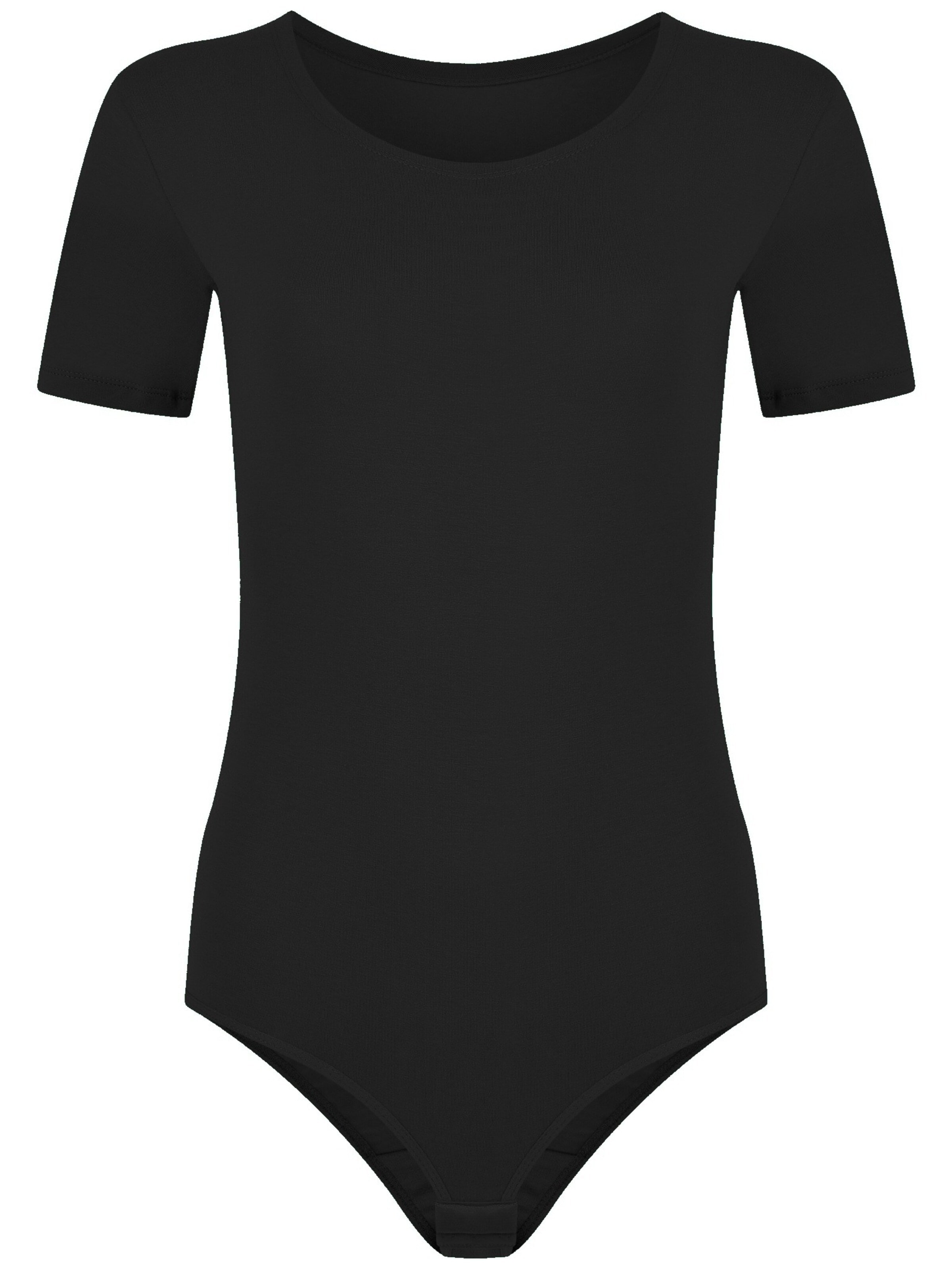 Evoni Bodysuit in Black: front