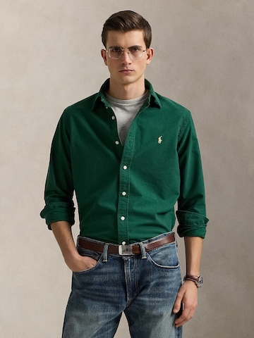 Polo Ralph Lauren Regular Fit Hemd in Grün: Vorderseite