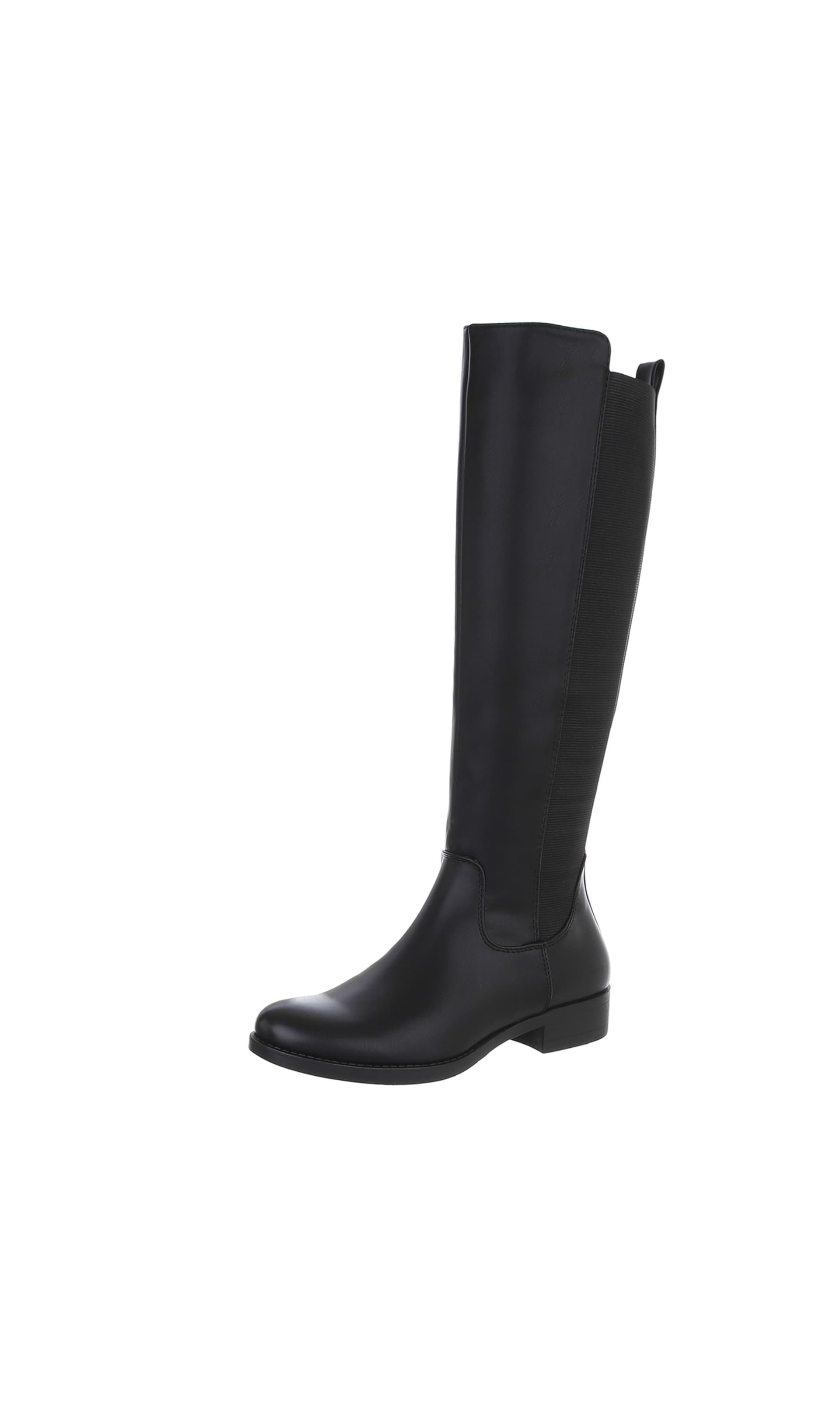Ital-Design Boots in Black: front