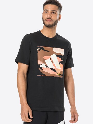 ADIDAS PERFORMANCE Performance shirt in Black: front