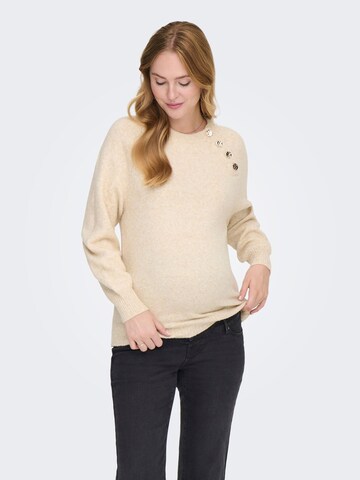 Only Maternity Pullover 'OLMEmma' i beige