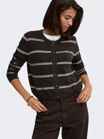 JDY Knit cardigan 'Chloe' in Brown