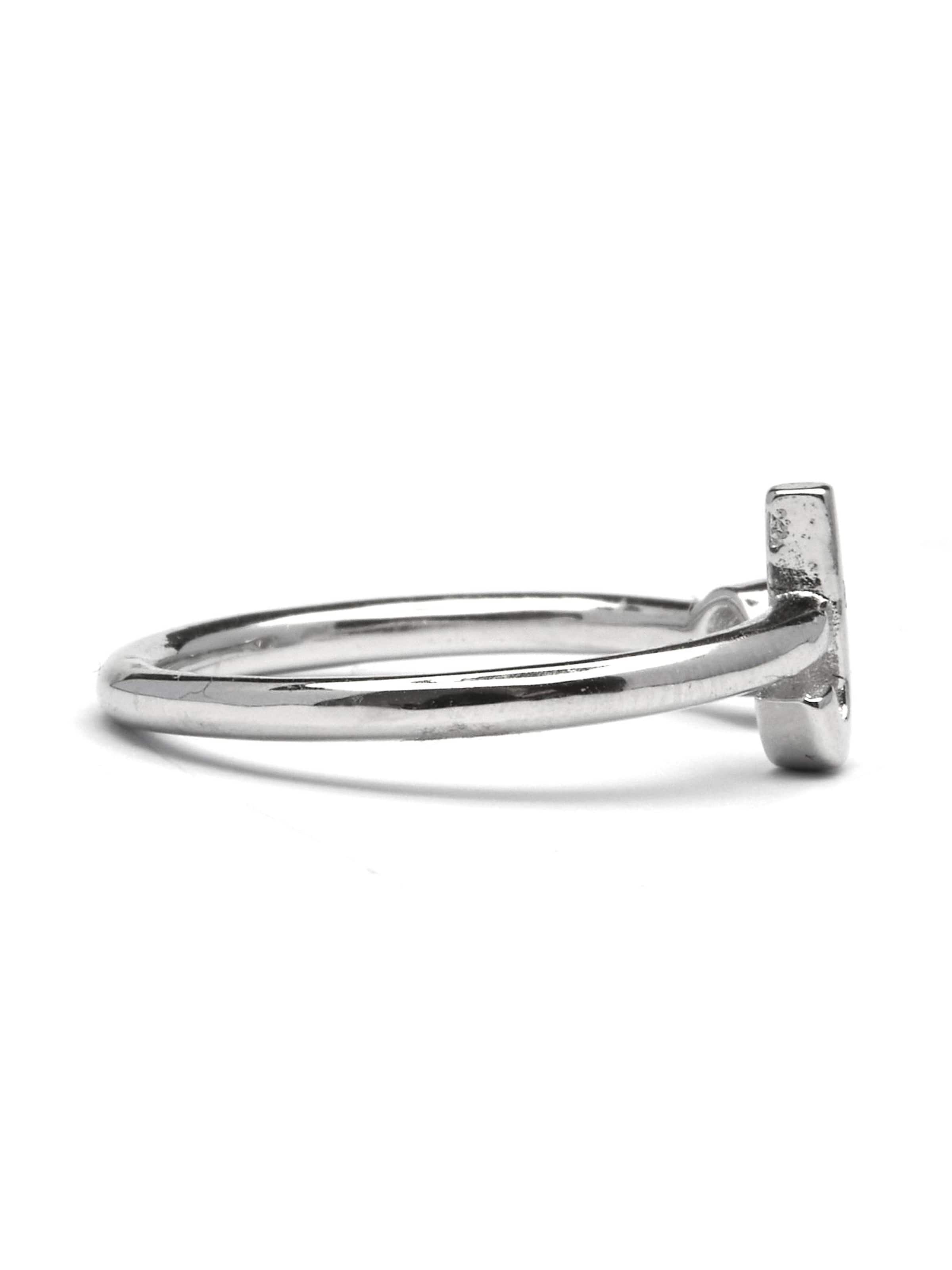 Anello 'Alphabet J' di Luxenter in argento