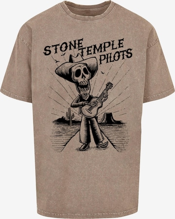 T-Shirt 'Stone Temple Pilots' Merchcode en marron : devant