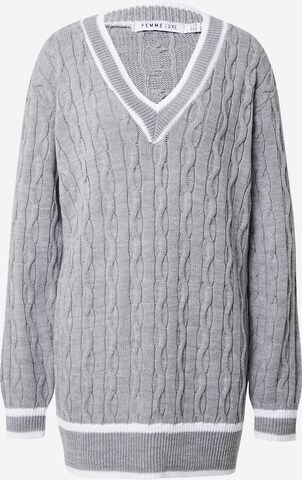 Pull-over 'ROSALIE' Femme Luxe en gris : devant