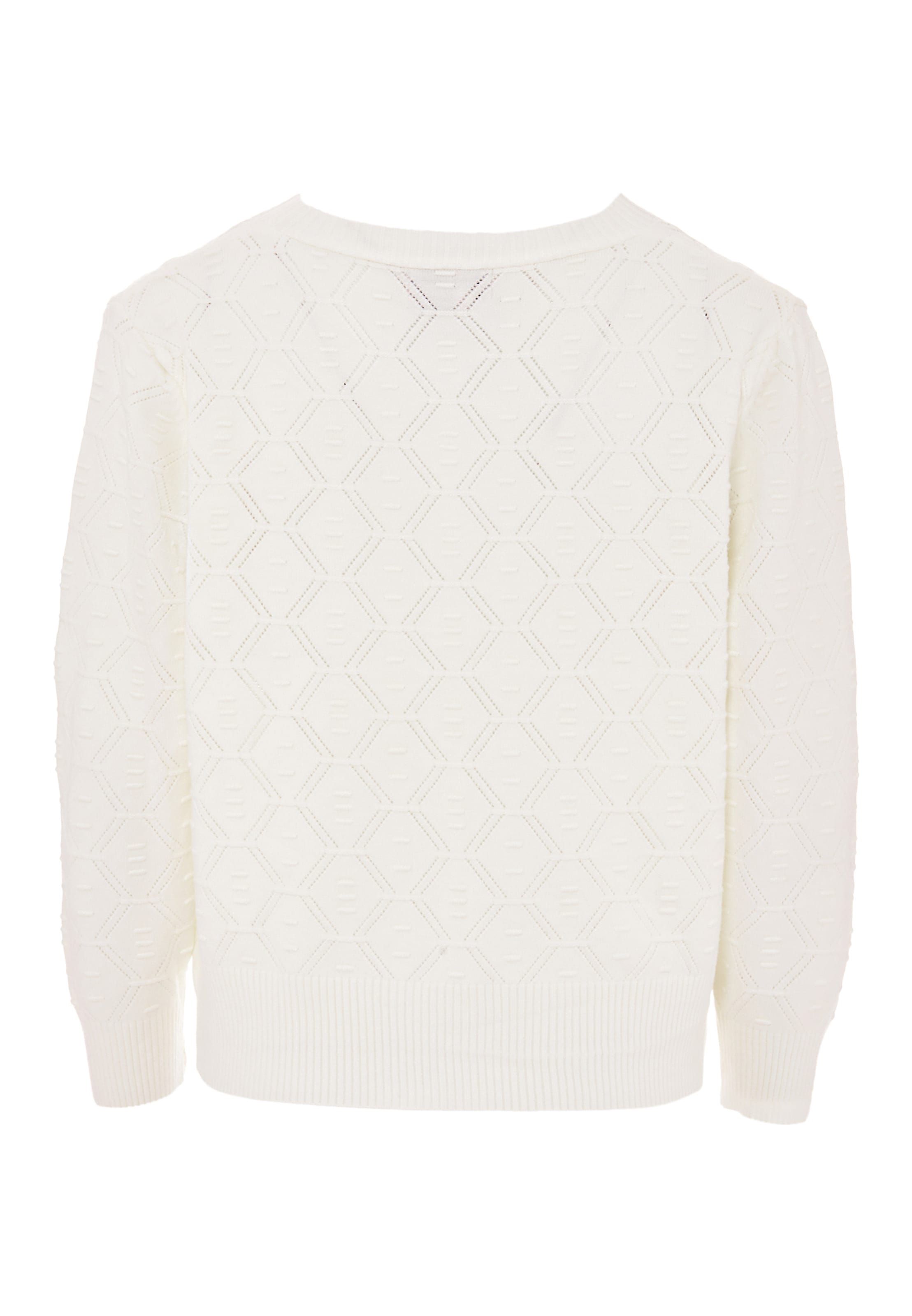 ALARY Strickjacke in Weiß