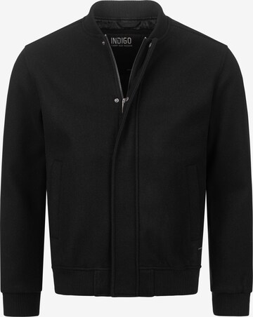 INDICODE JEANS Between-Season Jacket in Black: front