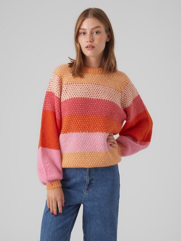 Pull-over 'CRUZ' VERO MODA en orange : devant