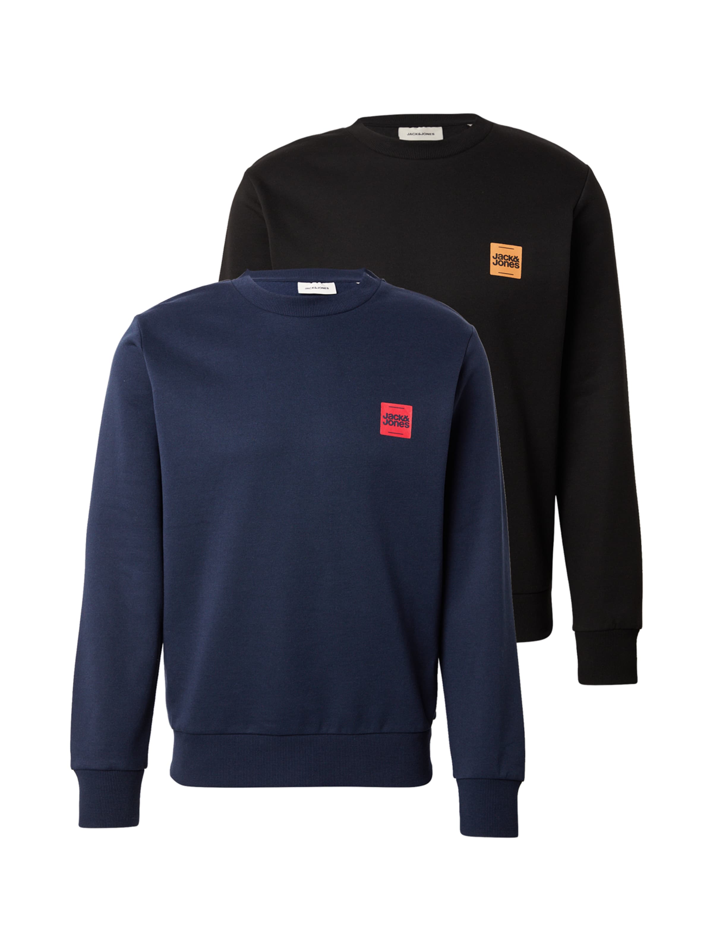 JACK JONES Sweatshirt 'JJBRANDY' in Marine, Schwarz ABOUT YOU