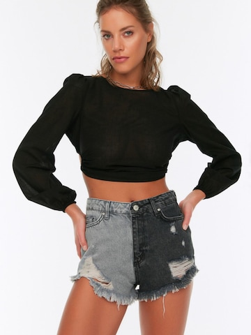 Trendyol - regular Vaquero en gris: frente