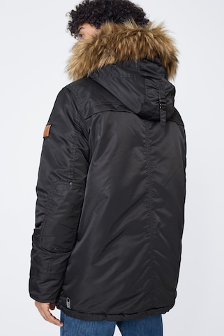 Harlem Soul Between-Seasons Parka 'Chi-Cago' in Black