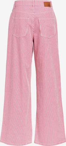 OBJECT Wide leg Jeans 'Moji' in Roze