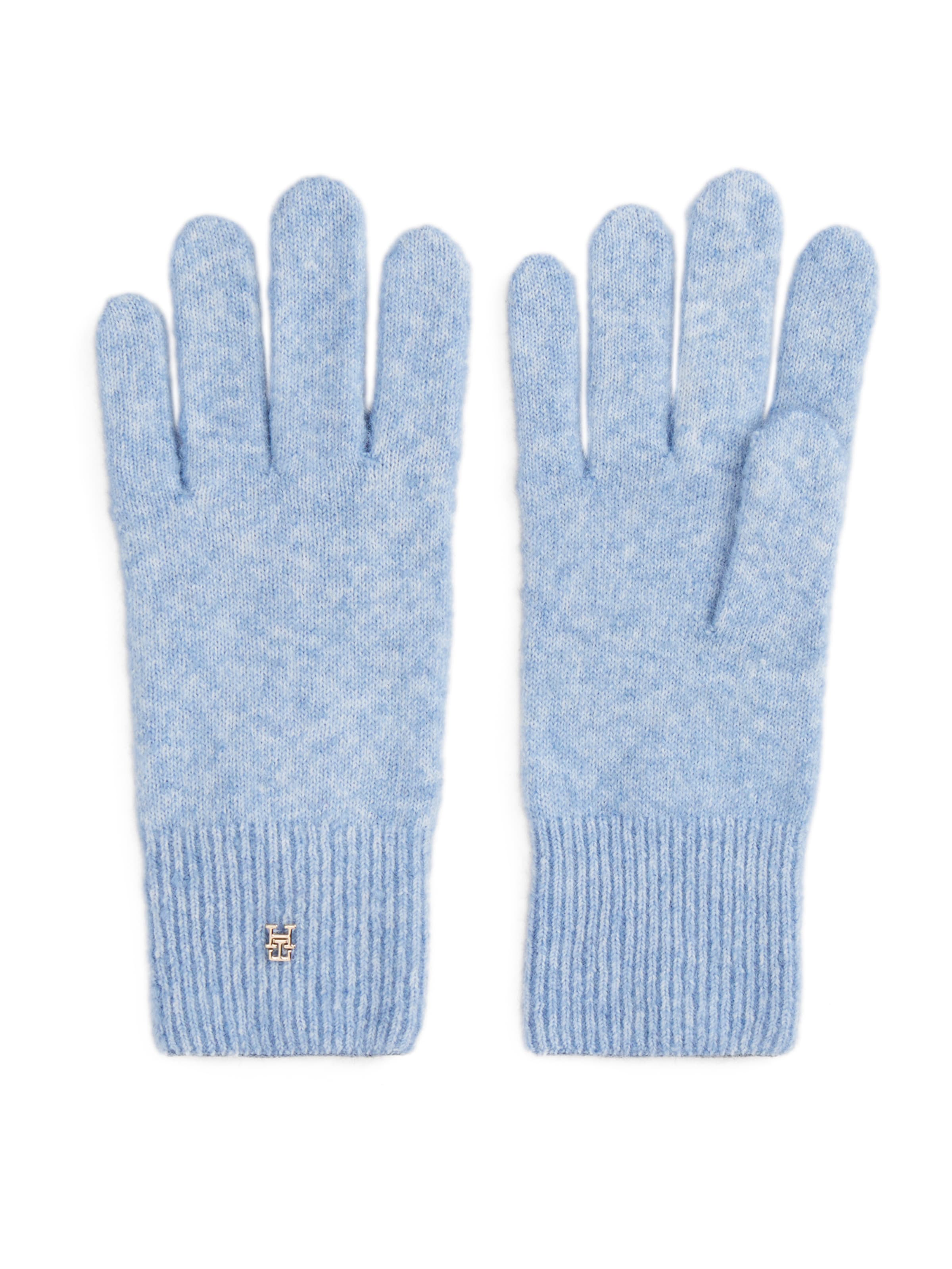 TOMMY HILFIGER Fingerhandschuhe 'Chic' in Blau: Vorderseite